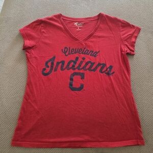 MLB Cleveland Indians Baseball T-shirt Women's large